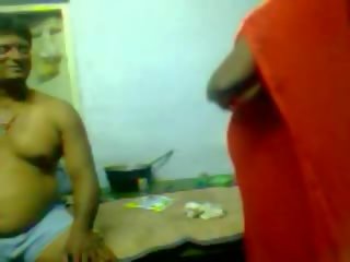 Desi full-blown Aunty In Red Saree Fuking wid lover